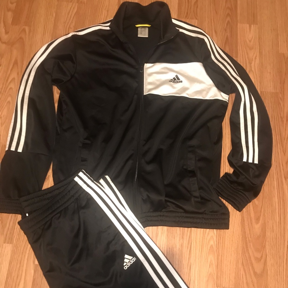 Adidas sweat suit, pants and jacket